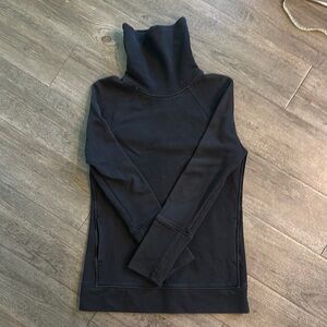 Lululemon Athletica Black Turtleneck Sweater Cowl Neck